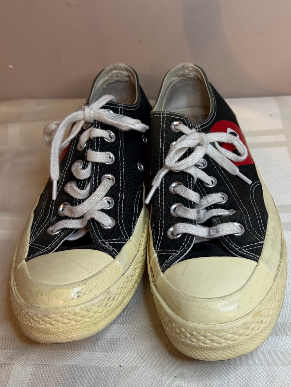 Comme des Garçons PLAY x Converse Chuck 70 Low Black Sneakers Size 8